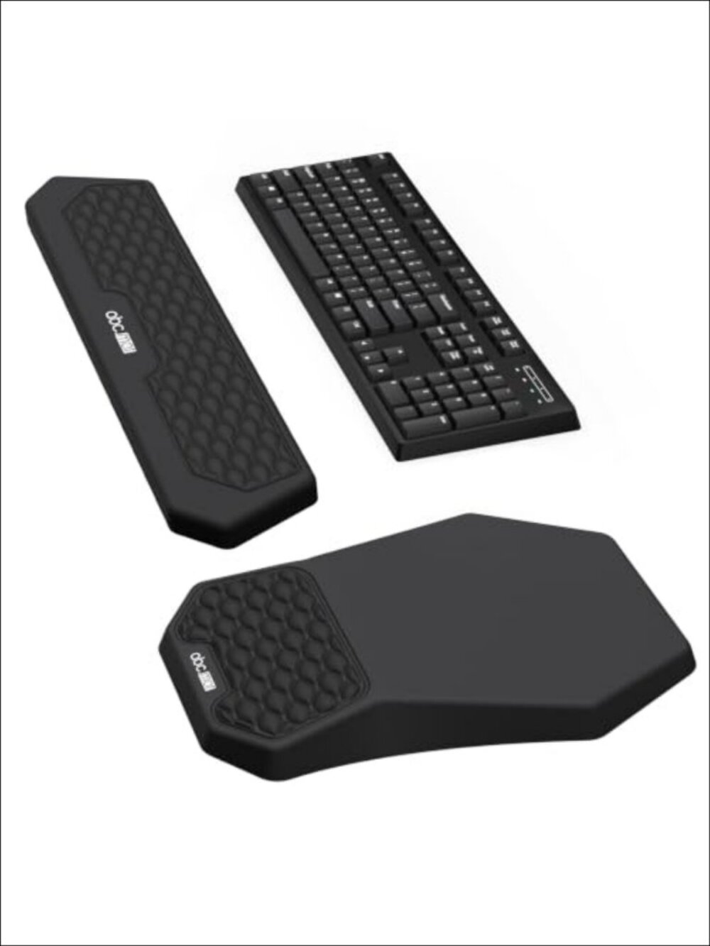 Memory Foam Ergonomic Mouse Pad & Keyboard Wrist Rest Set Massage Non-Slip